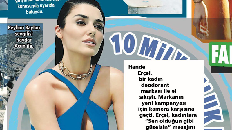 Ханде Эрчел подписала рекламные контракты на 37 млн лир